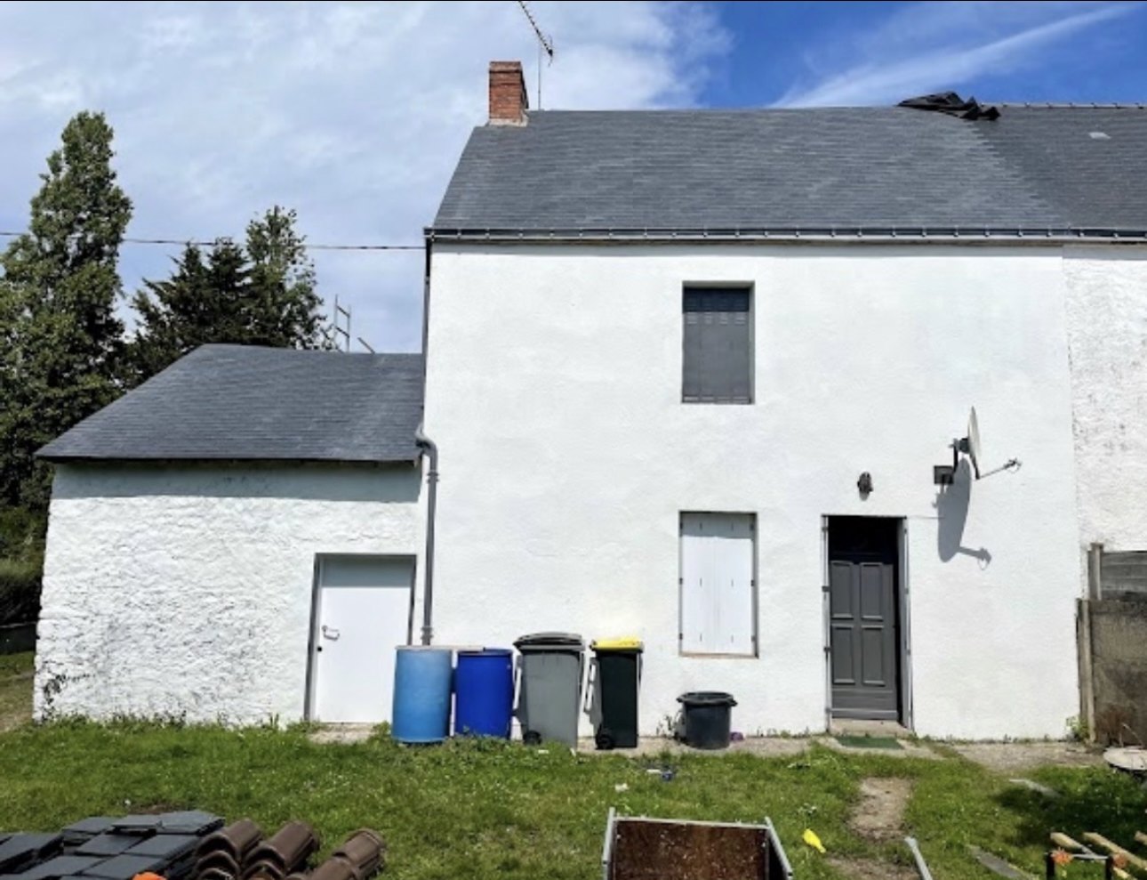 Couverture en ardoise après rénovation