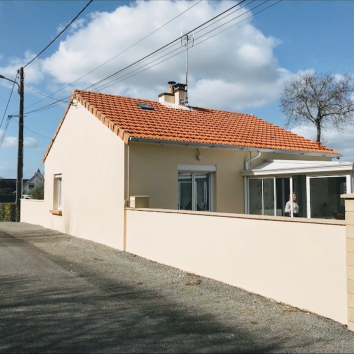 Façade de maison après ravalement