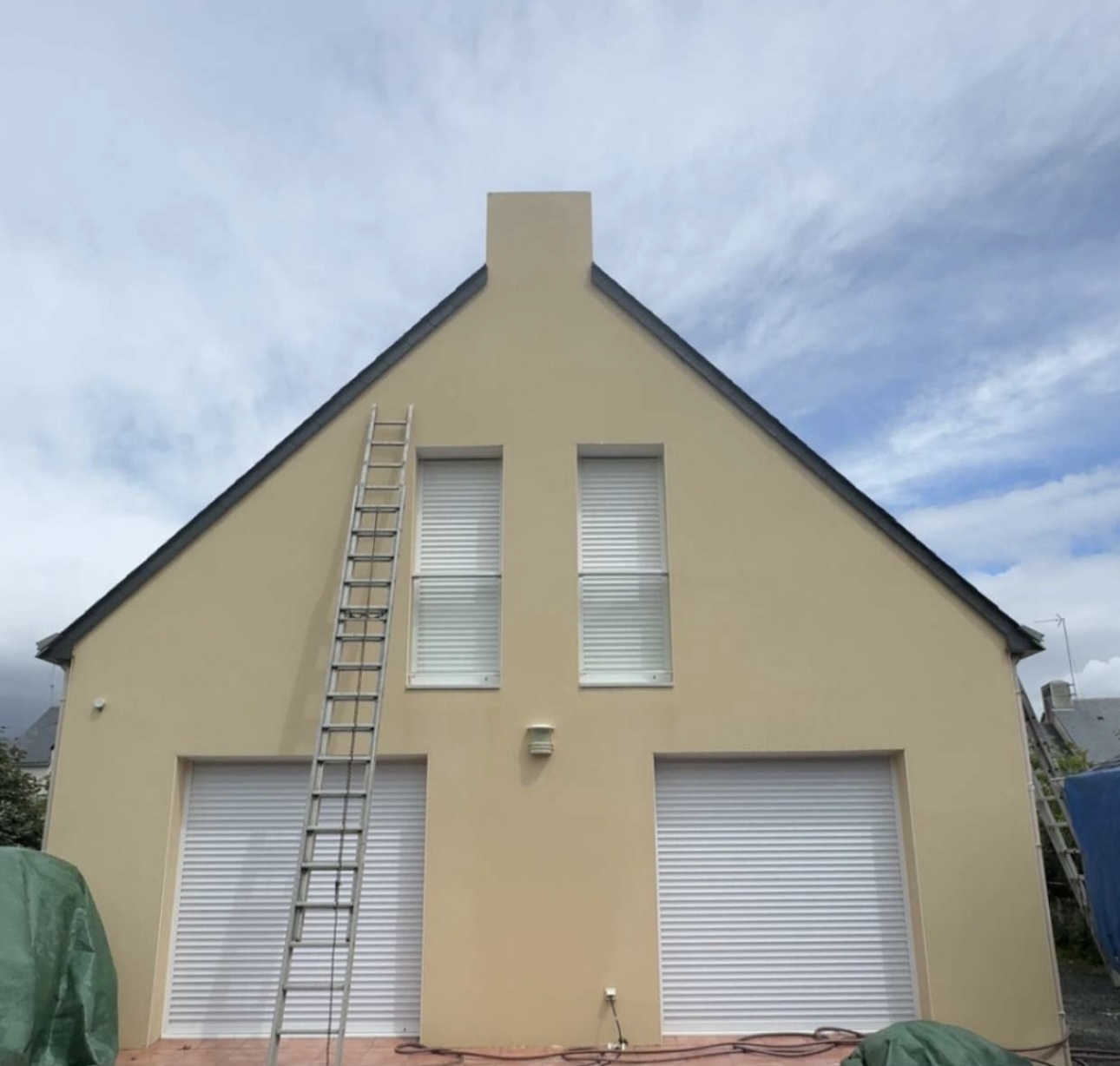 Façade après ravalement et nettoyage