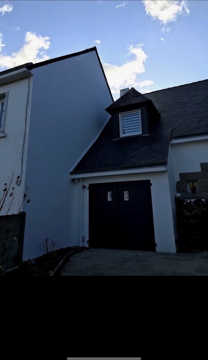 Pignon blanc après ravalement